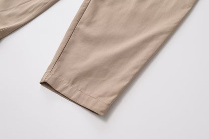 New Solid Color With Belt Casual Trousers