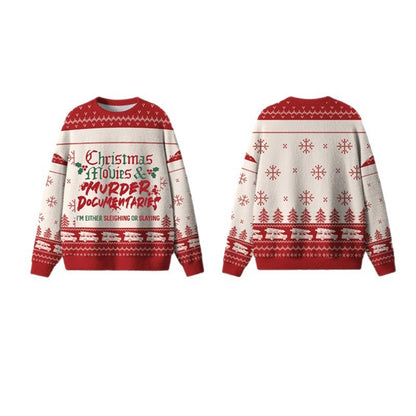 2026 Autumn and Winter New Cross-Border Sweatshirt 3D Digital Printing Men's Autumn Trendy Imitation Sweater Round Neck Sweatshirt
