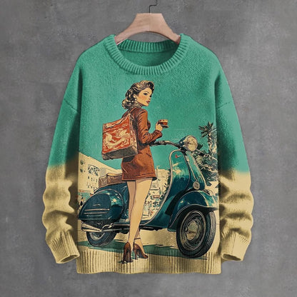 2026 Autumn and Winter New Cross-Border Sweatshirt 3D Digital Printing Men's Autumn Trendy Imitation Sweater Round Neck Sweatshirt