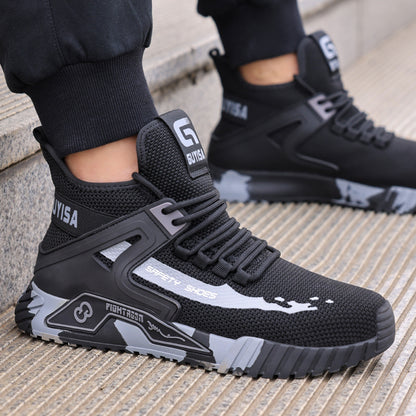 Breathable Labor Protection Shoes For Men, Anti-Puncture, Steel Toe Caps, Anti-Smash, Comfortable And Wear-Resistant, Cross-Border Non-Stinky Feet, Summer Work Shoes