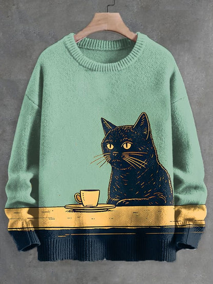 2026 Autumn and Winter New Cross-Border Sweatshirt 3D Digital Printing Men's Autumn Trendy Imitation Sweater Round Neck Sweatshirt