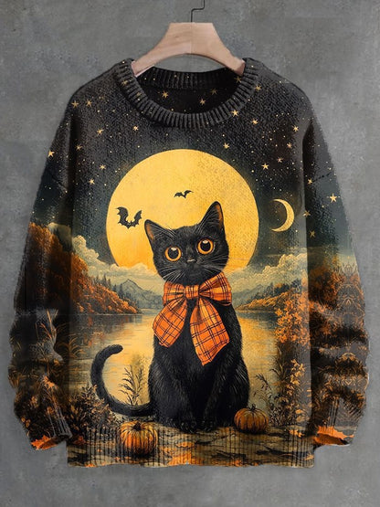 2026 Autumn and Winter New Cross-Border Sweatshirt 3D Digital Printing Men's Autumn Trendy Imitation Sweater Round Neck Sweatshirt