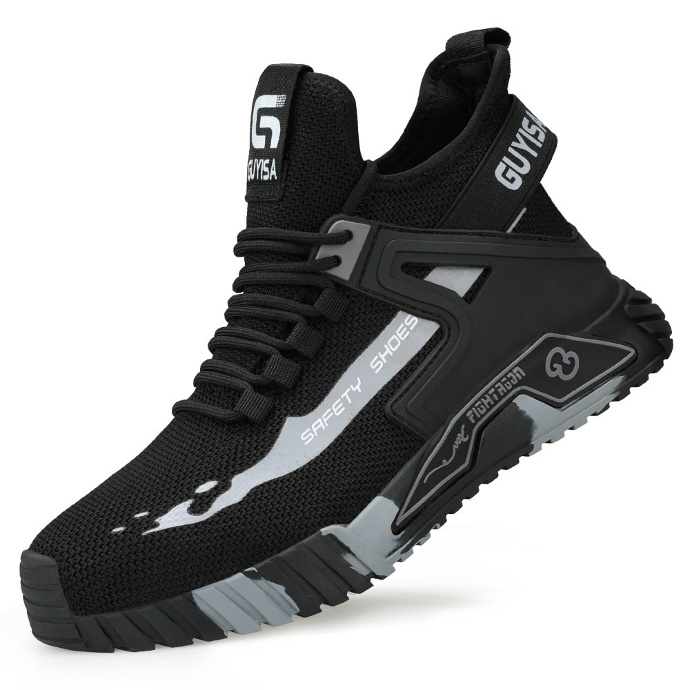 Breathable Labor Protection Shoes For Men, Anti-Puncture, Steel Toe Caps, Anti-Smash, Comfortable And Wear-Resistant, Cross-Border Non-Stinky Feet, Summer Work Shoes