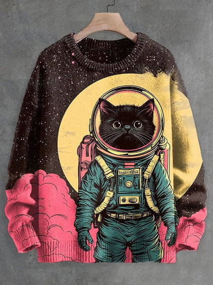 2026 Autumn and Winter New Cross-Border Sweatshirt 3D Digital Printing Men's Autumn Trendy Imitation Sweater Round Neck Sweatshirt