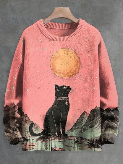 2026 Autumn and Winter New Cross-Border Sweatshirt 3D Digital Printing Men's Autumn Trendy Imitation Sweater Round Neck Sweatshirt