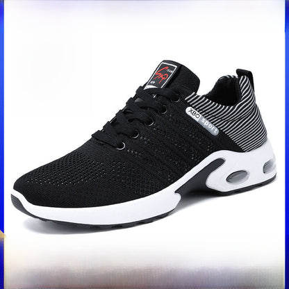 Shoes Men's Spring And Autumn New Breathable Air Cushion Running Shoes TEMU Cross-border Leisure Light Soft Bottom Sneaker Men's