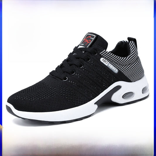 Shoes Men's Spring And Autumn New Breathable Air Cushion Running Shoes TEMU Cross-border Leisure Light Soft Bottom Sneaker Men's