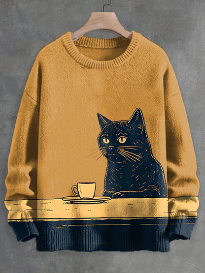 2026 Autumn and Winter New Cross-Border Sweatshirt 3D Digital Printing Men's Autumn Trendy Imitation Sweater Round Neck Sweatshirt