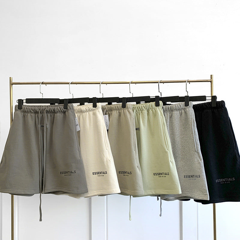 European and American Summer Loose Quarter Pants for Men and Womens Casual and Versatile Shorts
