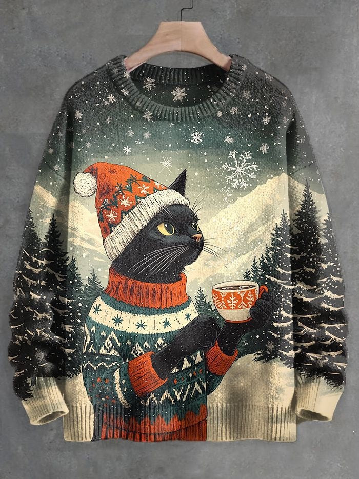 2026 Autumn and Winter New Cross-Border Sweatshirt 3D Digital Printing Men's Autumn Trendy Imitation Sweater Round Neck Sweatshirt