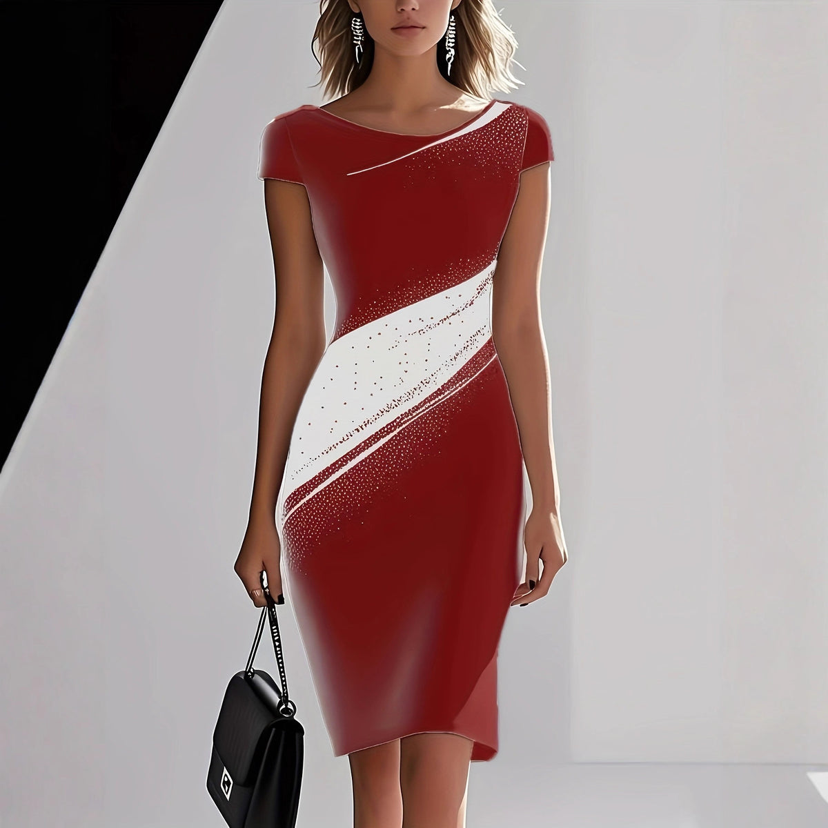 womens-elegant-color-block-sequin-midi-dress-wine-red-