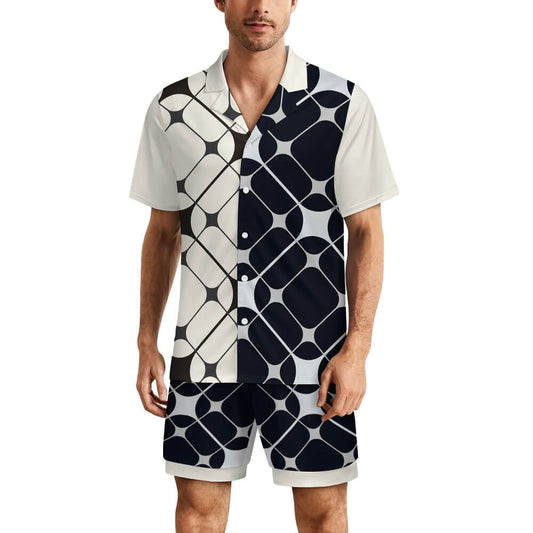 Ice silk  Short sleeved pajama set