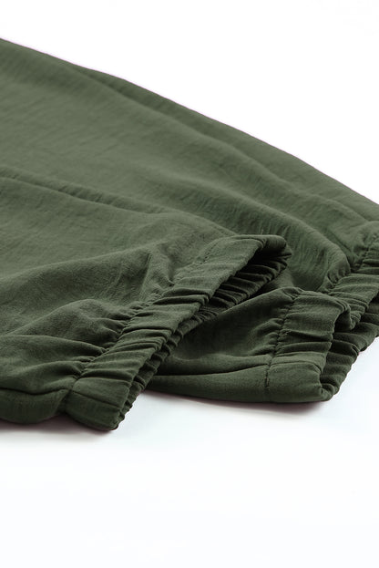 Women’s Green Drawstring Jogger Pants