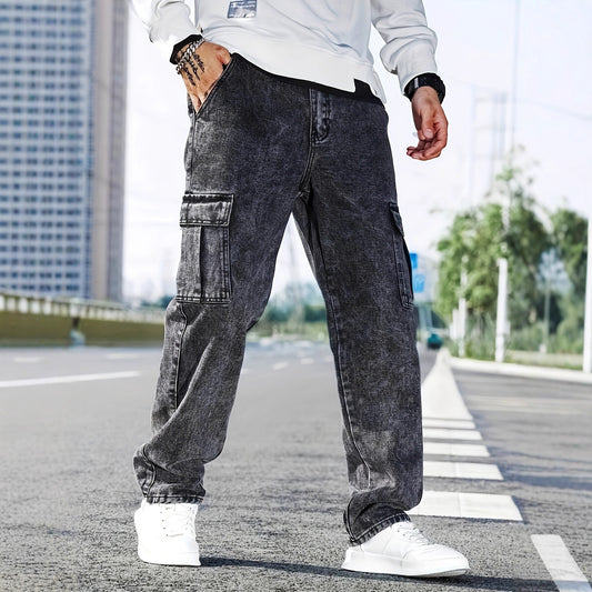 The 'District' Multi-Pocket Utility Denim Jeans