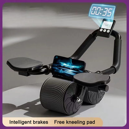automatic rebound ab roller with elbow support core workout equipment