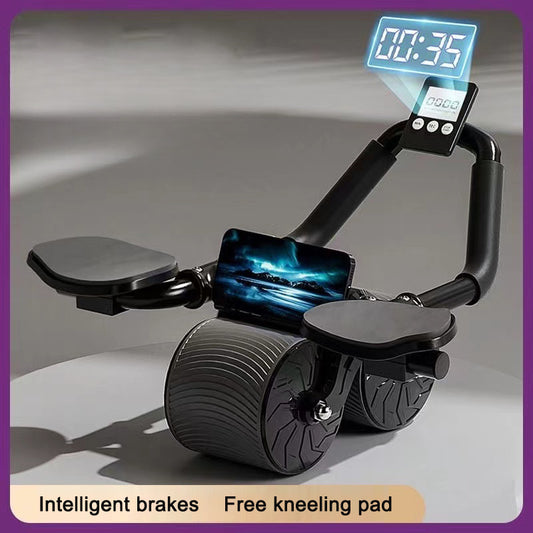 automatic rebound ab roller with elbow support core workout equipment