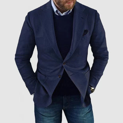 The 'Grand-Master' Big & Tall Patterned Double-Breasted Blazer