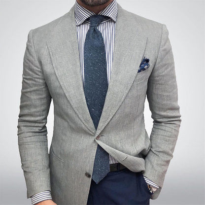 The 'Grand-Master' Big & Tall Patterned Double-Breasted Blazer
