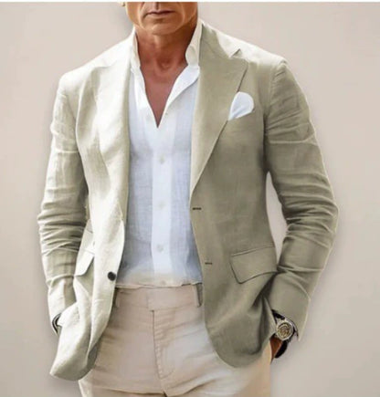 The 'Venture' Patterned Two-Button Casual Blazer