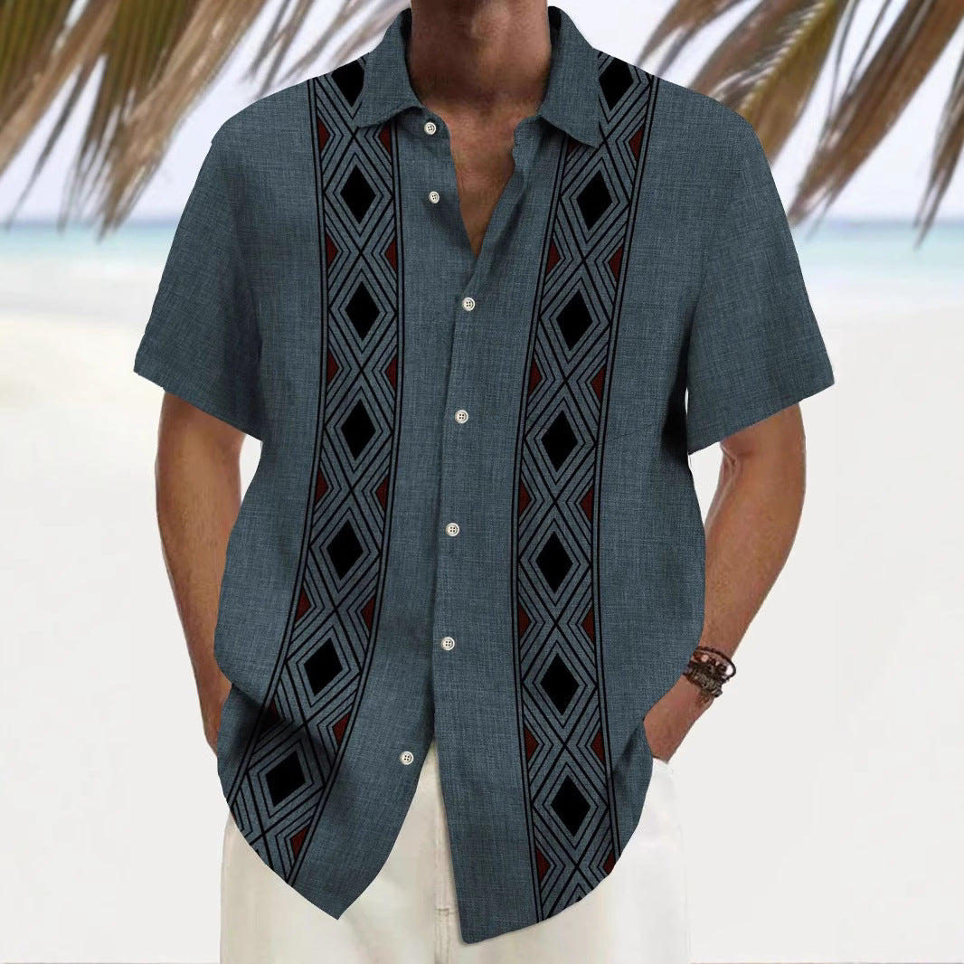 The 'Artisan-Flow' Multicolor Relaxed Leisure Shirt