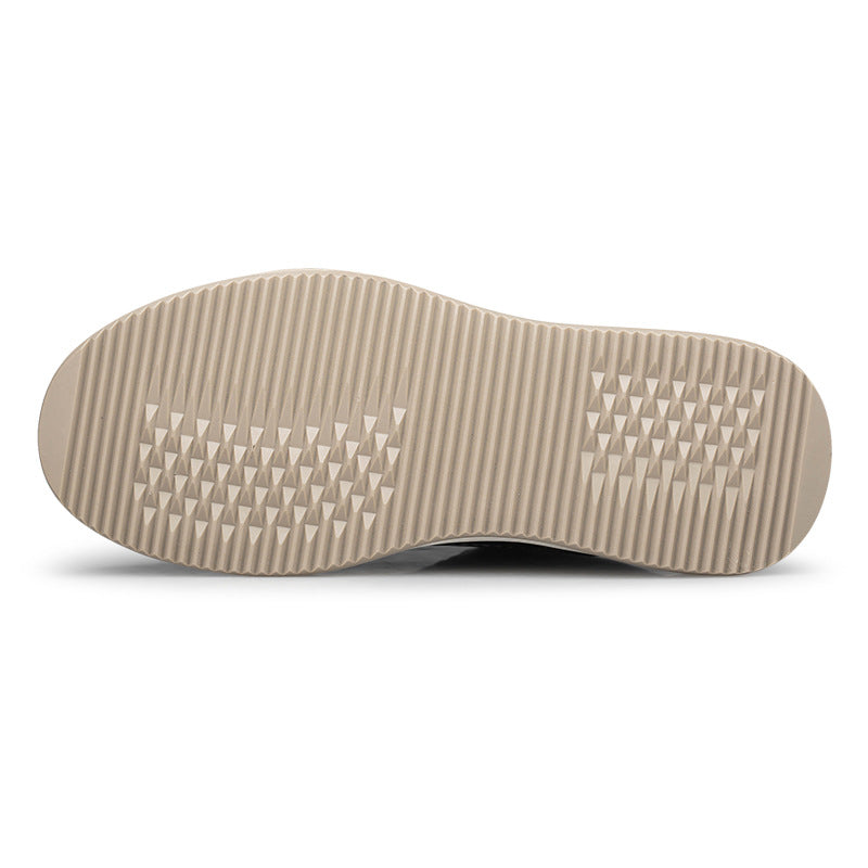 The 'Apex' Discreet Lift Leather Sneakers