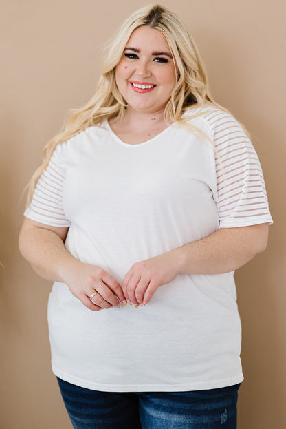 The 'Nautical-Ease' Striped Raglan Curve Tee