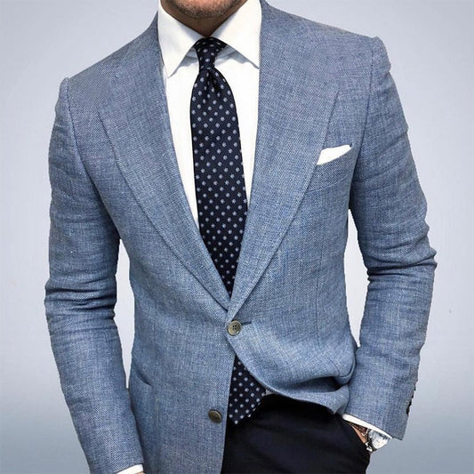 The 'Grand-Master' Big & Tall Patterned Double-Breasted Blazer