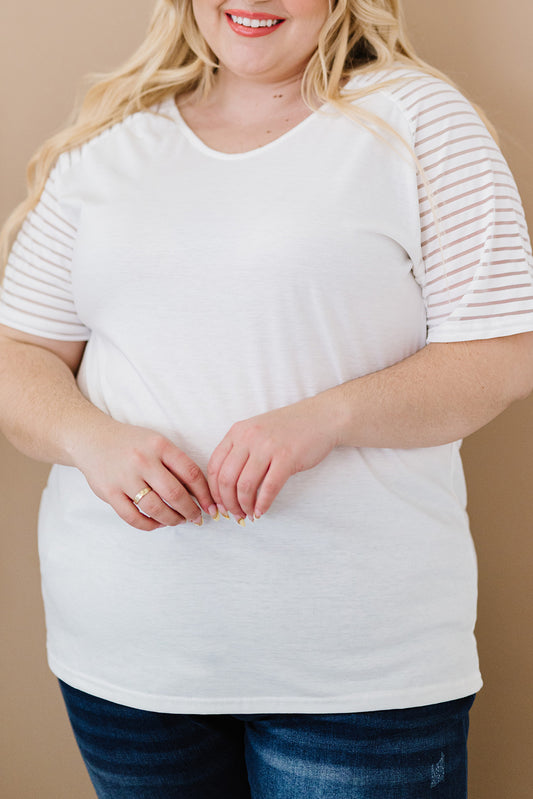 The 'Nautical-Ease' Striped Raglan Curve Tee