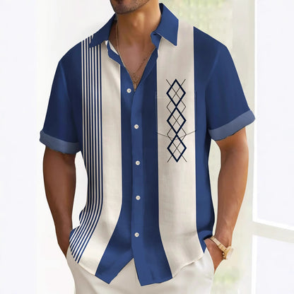 The 'Artisan-Flow' Multicolor Relaxed Leisure Shirt