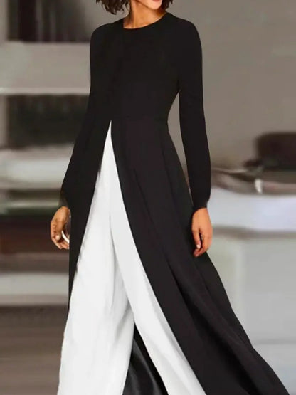 The 'Modern-Muse' High-Slit Tunic & Trouser Set
