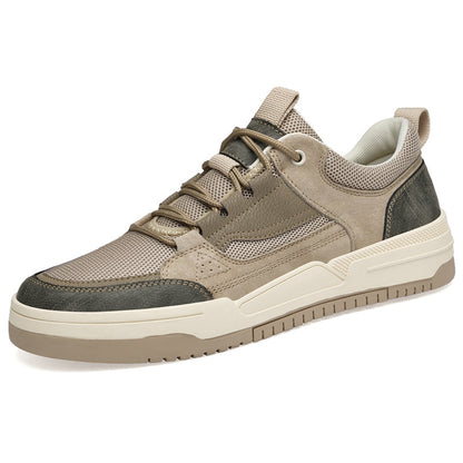 The 'Urban-Glide' Mesh & Suede Low-Top Sneakers