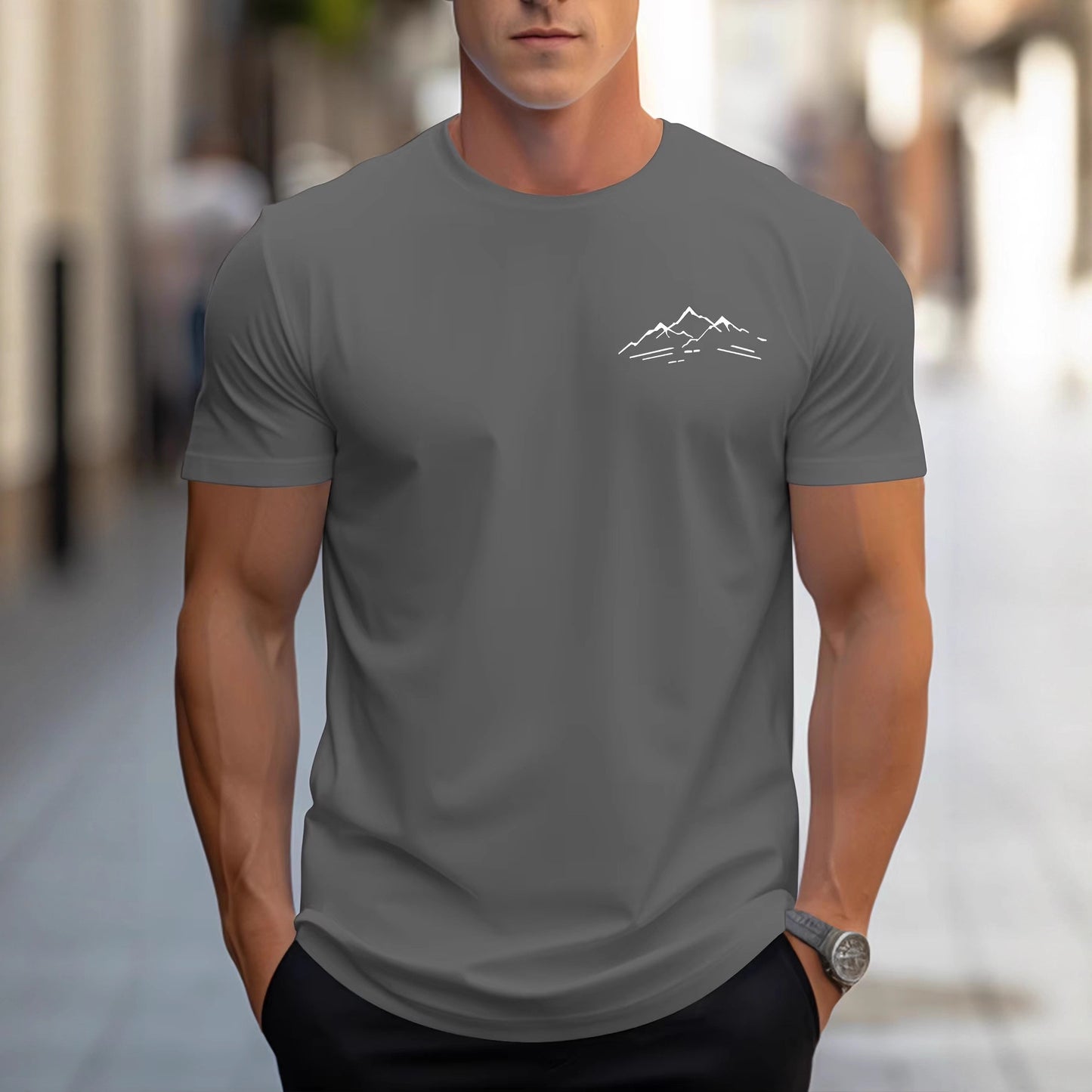 The 'Summit' Relaxed-Fit Cotton Mountain Tee