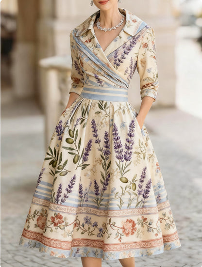 The 'Belle-Époque' French-Style Cinched Waist Dress