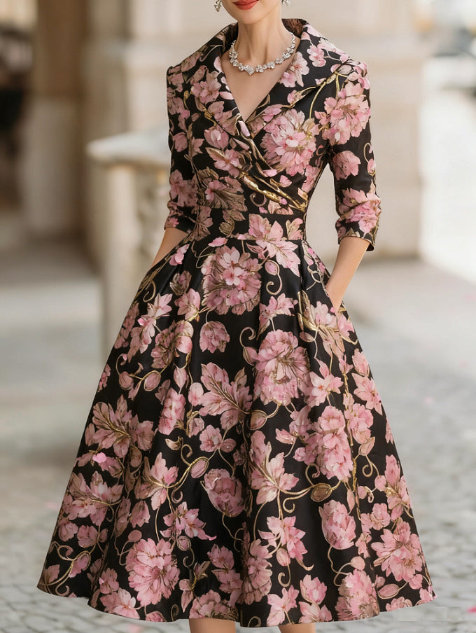 The 'Belle-Époque' French-Style Cinched Waist Dress