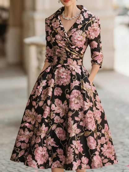 The 'Belle-Époque' French-Style Cinched Waist Dress
