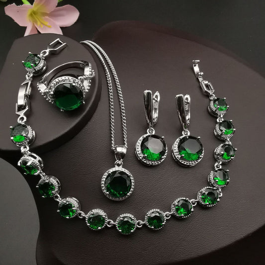 The Lumina Complete 4-Piece Crystal Jewelry Set
