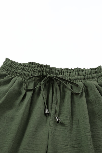 Women’s Green Drawstring Jogger Pants