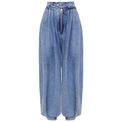 The 'Urban-Edge' High-Rise Tie-Hem Baggy Jeans