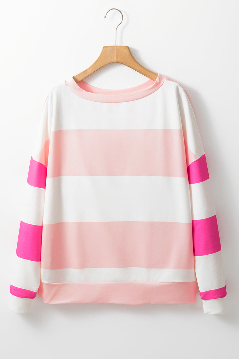 Women’s Pastel Colorblock Long Sleeve Top