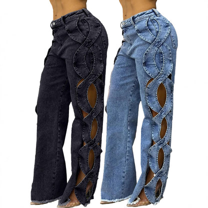 The 'Vixen' Side Cut-Out Sculpting Jeans