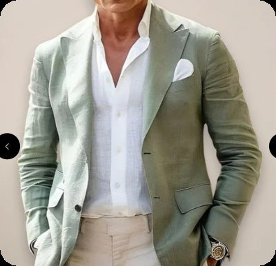 The 'Venture' Patterned Two-Button Casual Blazer