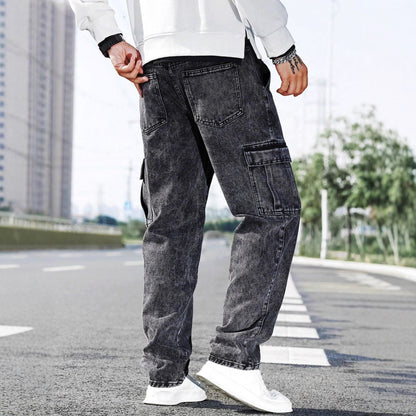 The 'District' Multi-Pocket Utility Denim Jeans