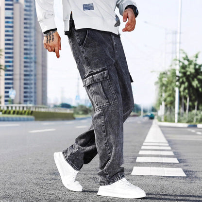 The 'District' Multi-Pocket Utility Denim Jeans