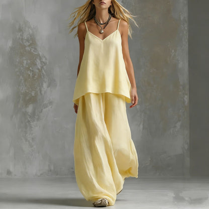 The 'Jungle-Escape' Tropical Wide-Leg Co-ord