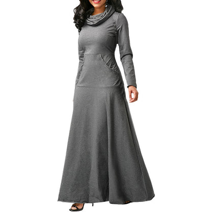 The 'Willow' Scarf-Neck Paneled Swing Dress