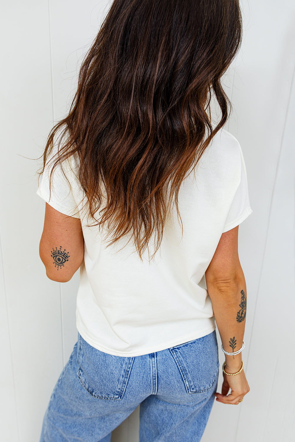 The 'Bella' Leopard Bow Embroidered Cotton Tee