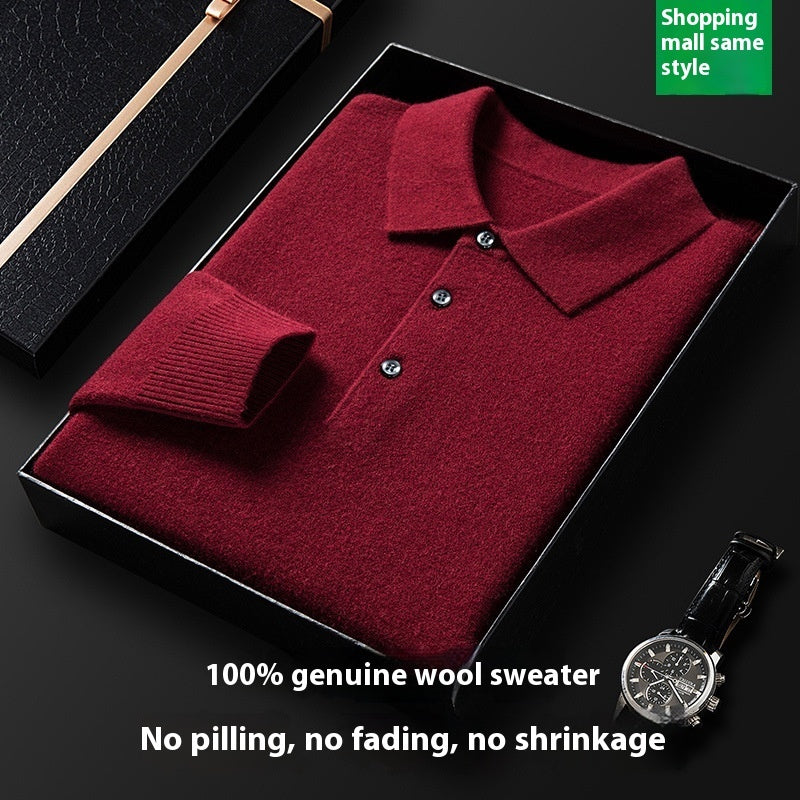 The 'Legacy' Warm Knitted Long-Sleeve Polo