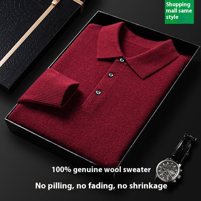 The 'Legacy' Warm Knitted Long-Sleeve Polo
