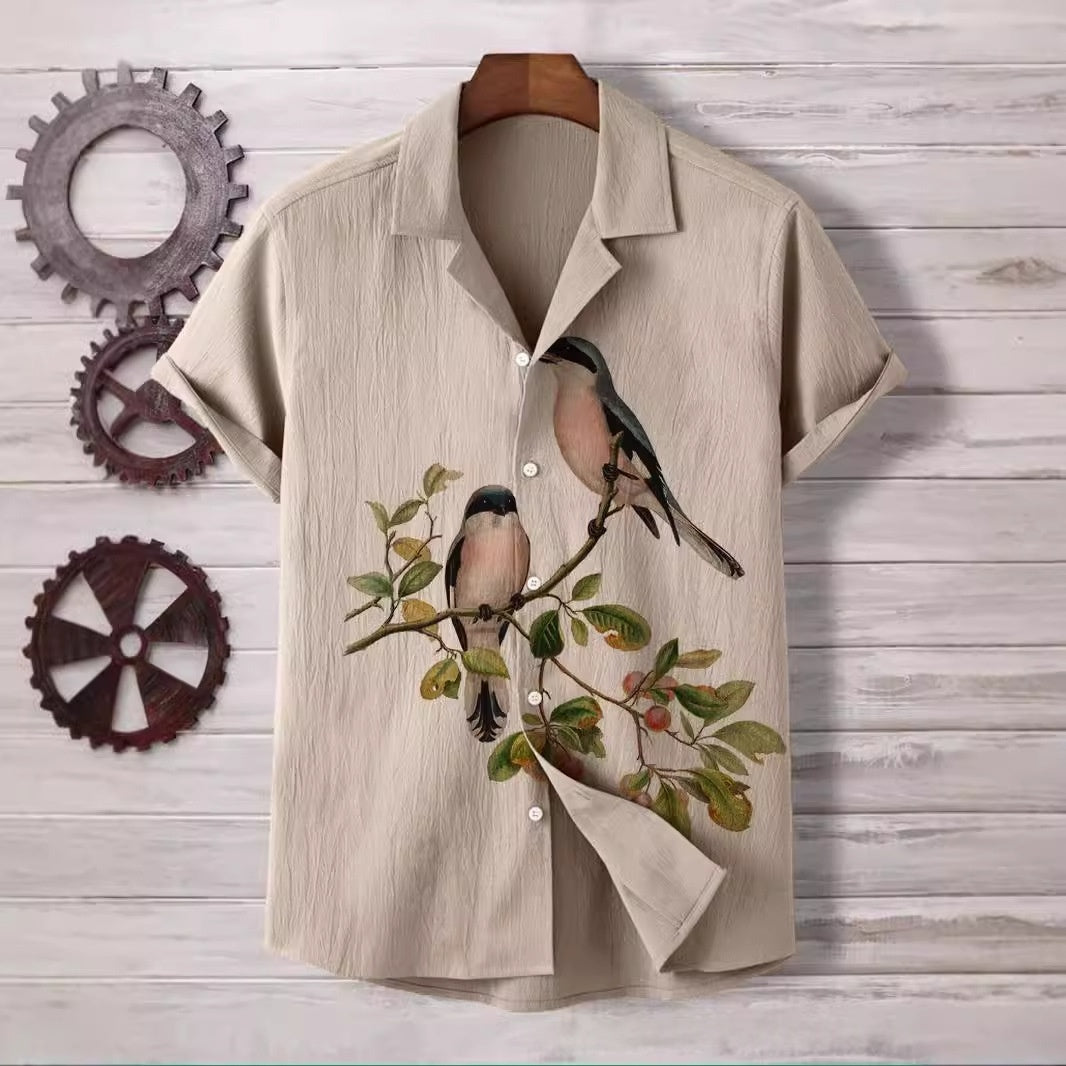 The 'Coastal-Flex' 4-Way Stretch Cuban Collar Shirt