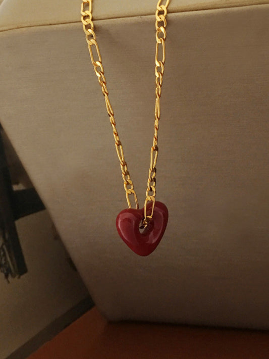 The Velvet Heart Burgundy Jewelry Set